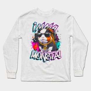 Imma Monsta! HAMSTER | Whitee | by Asarteon Long Sleeve T-Shirt